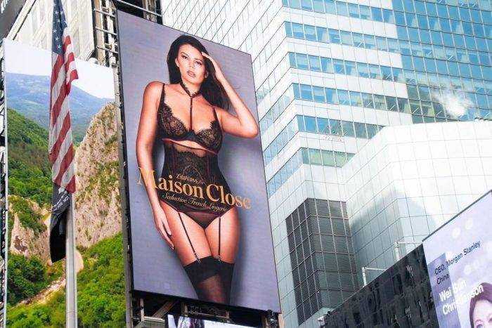 Maison Close Zita Vass Times Square Billboard